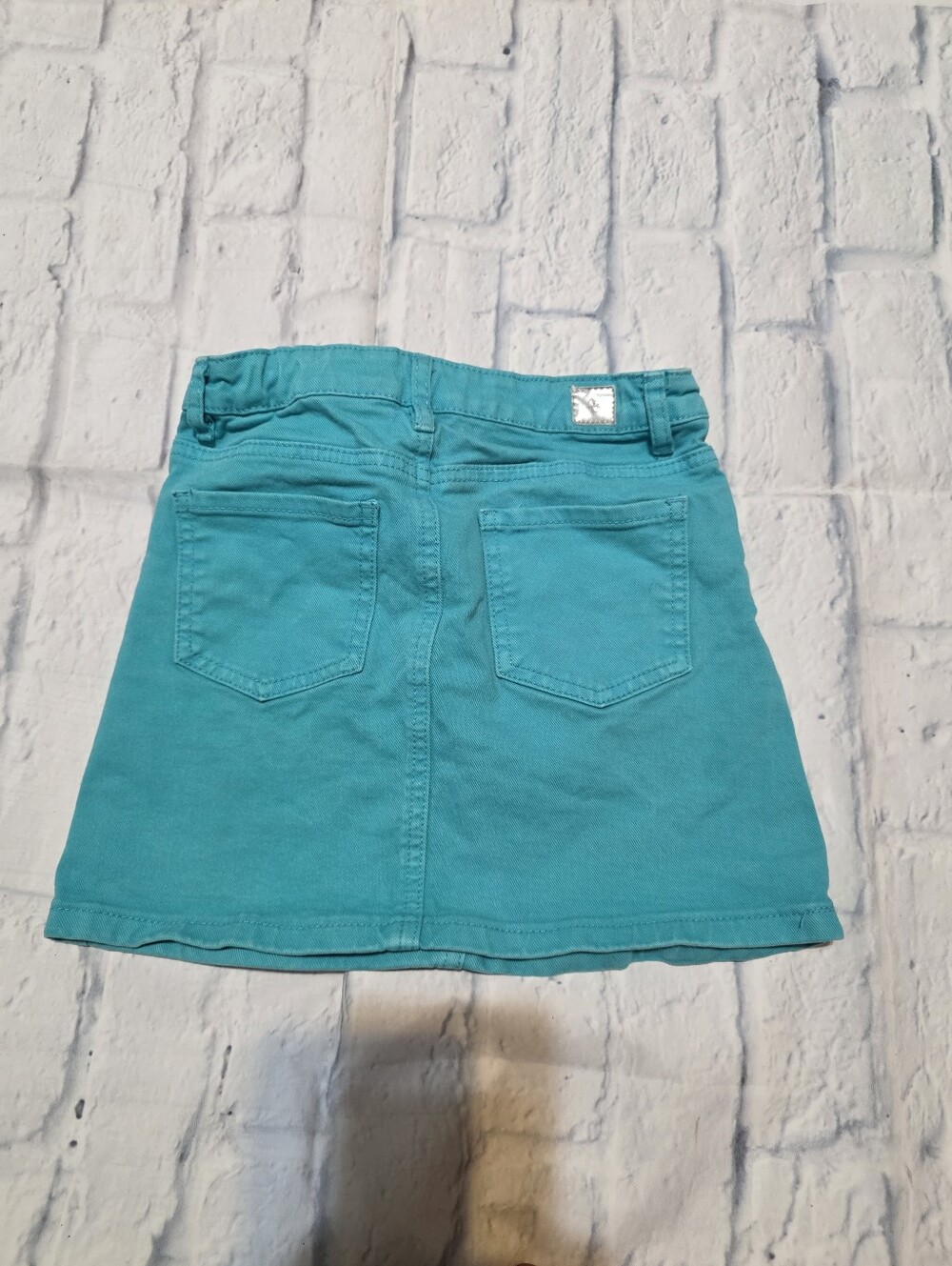 Kidpik girls size 7 turquoise mini skirt - Picture 2 of 6